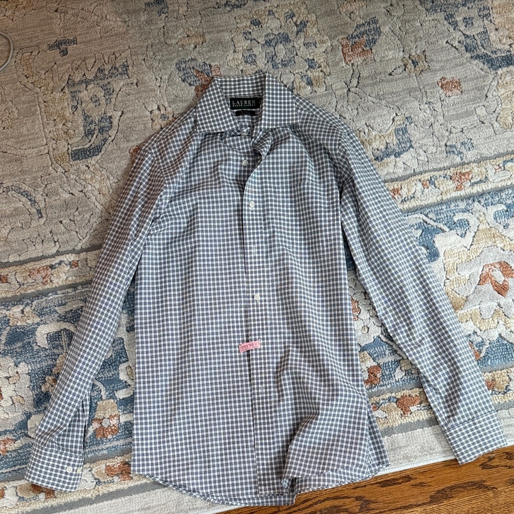 Ralph Lauren Black and Grey Checkered Shirt